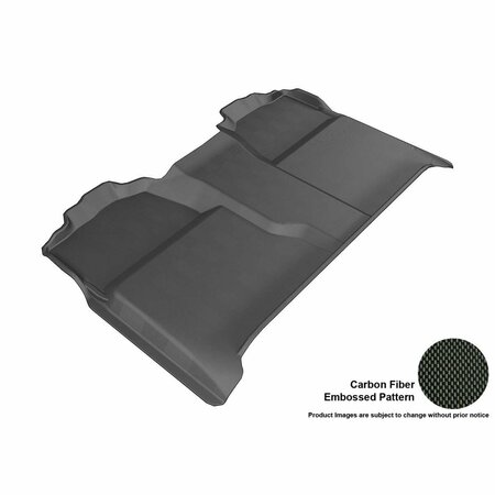 3D MAXPIDER CHEVROLET SILVERADO 1500/ GMC SIERRA 1500 2007-2013 CREW CAB KAGU BLACK R2 Floor Mat L1CH04721509